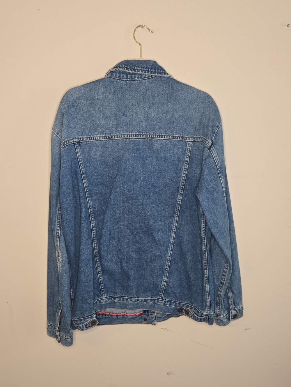 Free People Ramona Trucker Denim Jacket Oversized Jean Boho Utility Medium - Picture 7 of 11